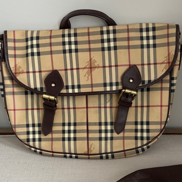 Vintage Burberry Nova Check Messenger Bag